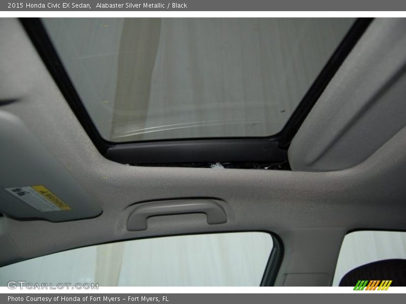 Alabaster Silver Metallic / Black 2015 Honda Civic EX Sedan