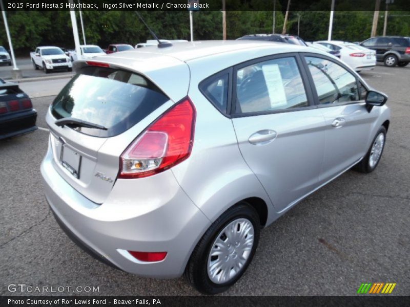 Ingot Silver Metallic / Charcoal Black 2015 Ford Fiesta S Hatchback