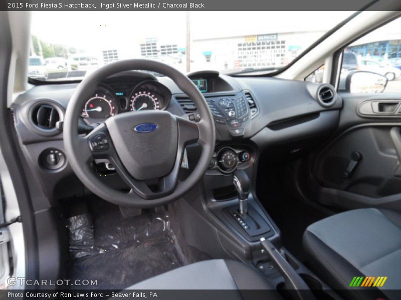 Charcoal Black Interior - 2015 Fiesta S Hatchback 