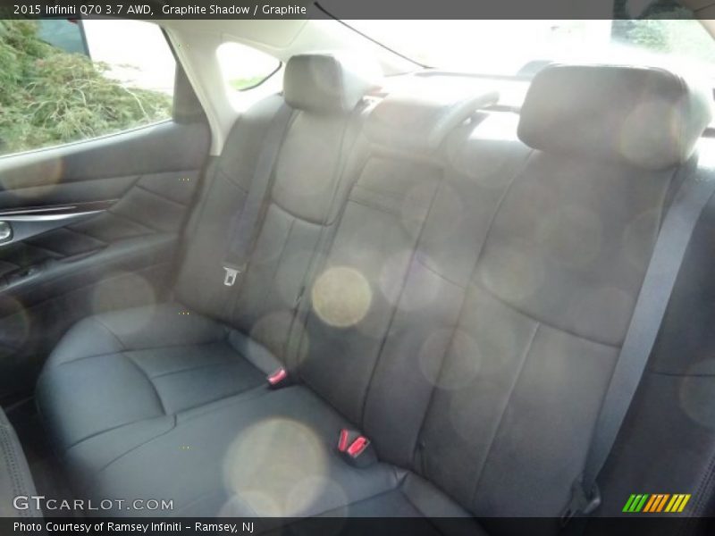 Rear Seat of 2015 Q70 3.7 AWD