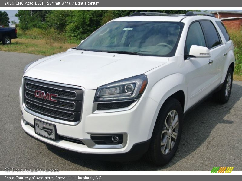 Summit White / Light Titanium 2016 GMC Acadia SLT