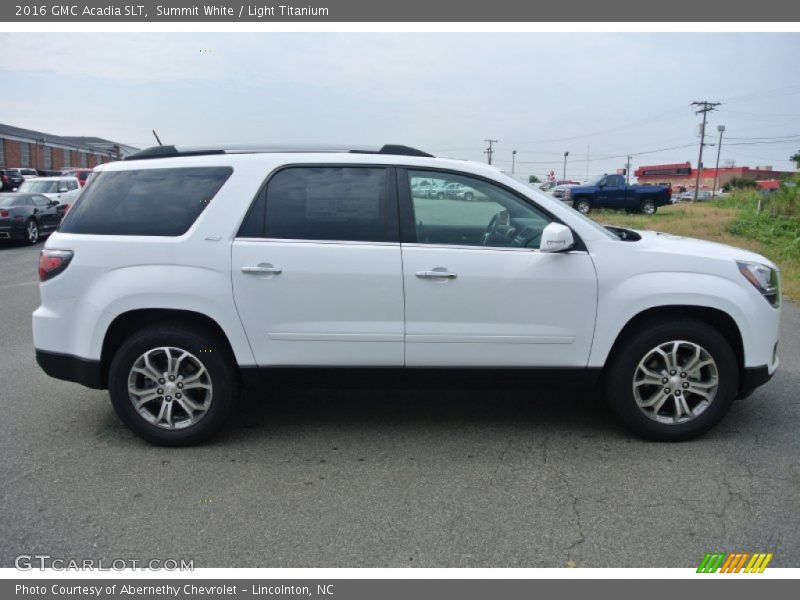 Summit White / Light Titanium 2016 GMC Acadia SLT