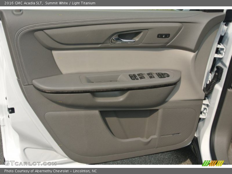 Summit White / Light Titanium 2016 GMC Acadia SLT