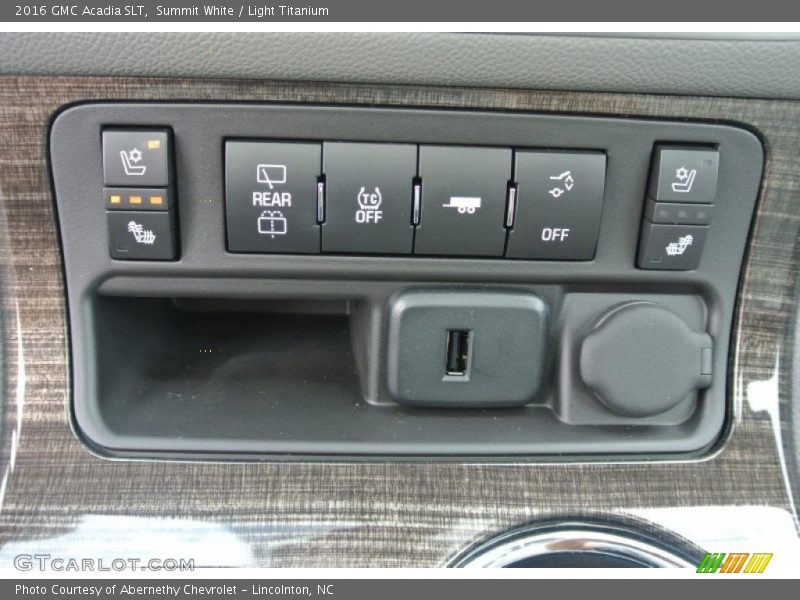 Summit White / Light Titanium 2016 GMC Acadia SLT