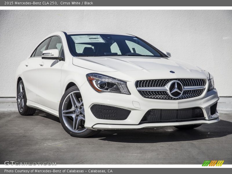 Cirrus White / Black 2015 Mercedes-Benz CLA 250