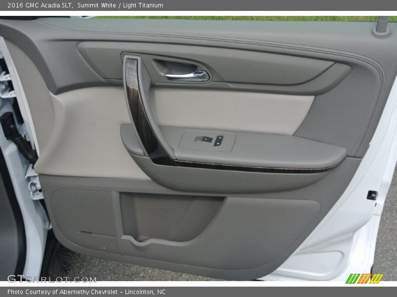 Summit White / Light Titanium 2016 GMC Acadia SLT