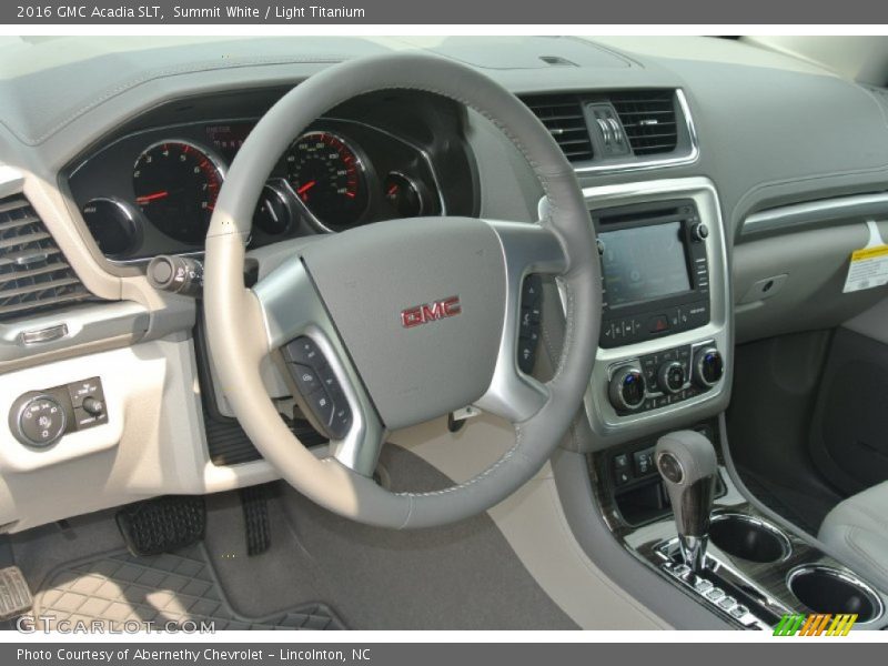 Summit White / Light Titanium 2016 GMC Acadia SLT