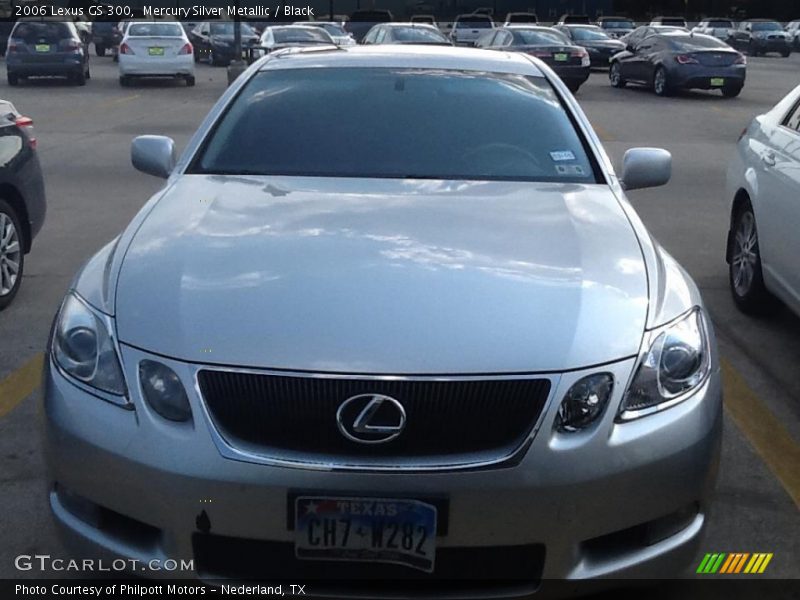 Mercury Silver Metallic / Black 2006 Lexus GS 300