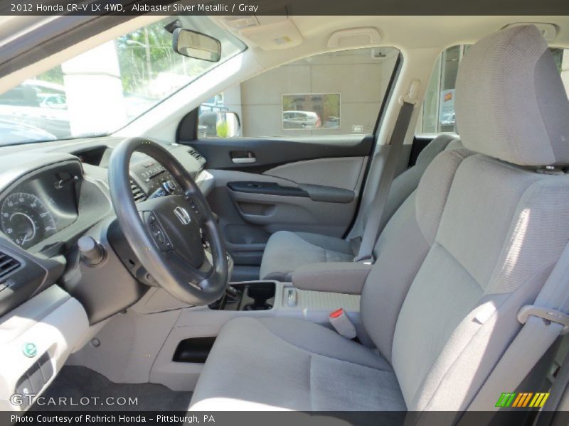 Alabaster Silver Metallic / Gray 2012 Honda CR-V LX 4WD