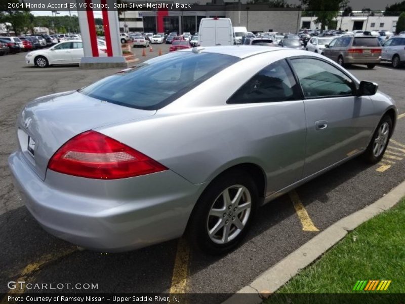 Satin Silver Metallic / Black 2004 Honda Accord EX V6 Coupe