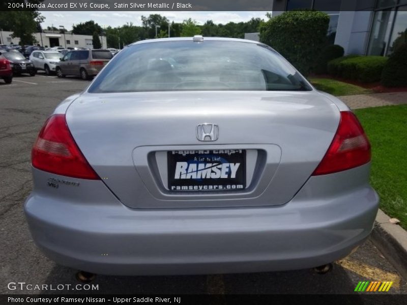 Satin Silver Metallic / Black 2004 Honda Accord EX V6 Coupe