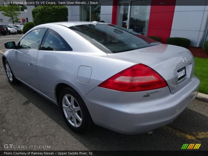 Satin Silver Metallic / Black 2004 Honda Accord EX V6 Coupe