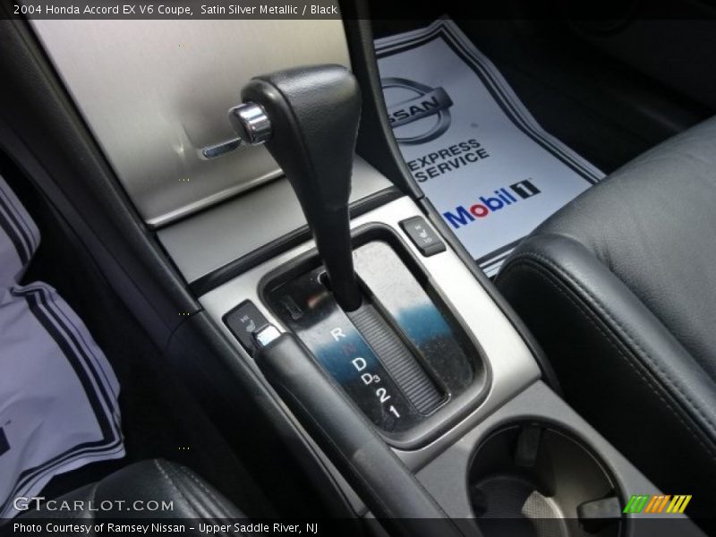 Satin Silver Metallic / Black 2004 Honda Accord EX V6 Coupe