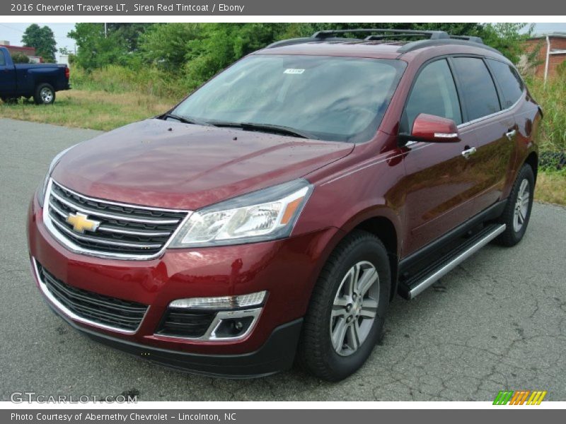 Siren Red Tintcoat / Ebony 2016 Chevrolet Traverse LT