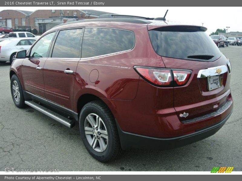 Siren Red Tintcoat / Ebony 2016 Chevrolet Traverse LT