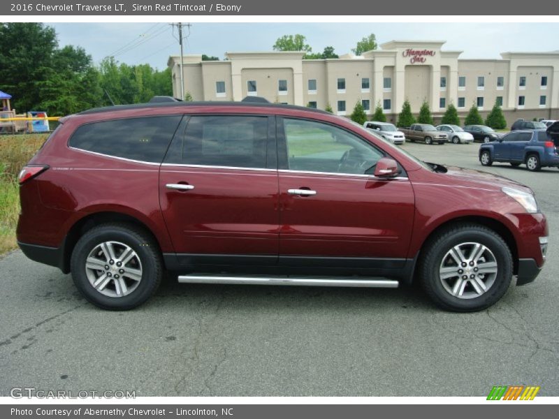 Siren Red Tintcoat / Ebony 2016 Chevrolet Traverse LT