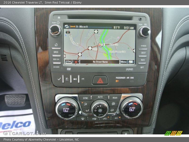 Controls of 2016 Traverse LT