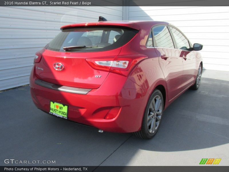 Scarlet Red Pearl / Beige 2016 Hyundai Elantra GT