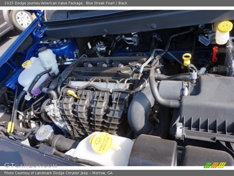 Blue Streak Pearl / Black 2015 Dodge Journey American Value Package