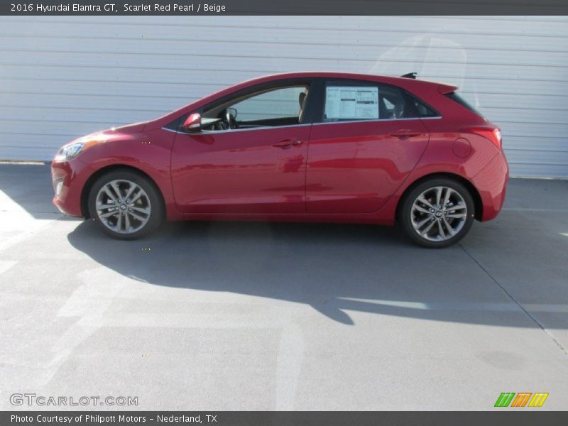 Scarlet Red Pearl / Beige 2016 Hyundai Elantra GT