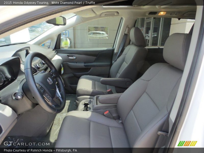 White Diamond Pearl / Truffle 2015 Honda Odyssey Touring