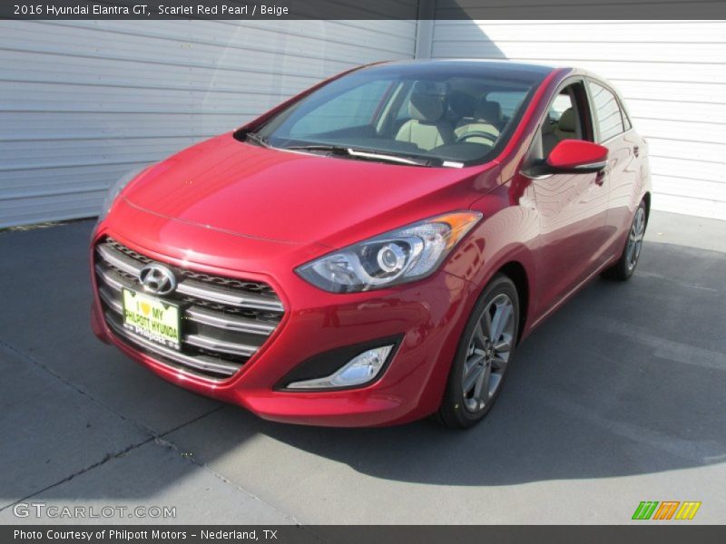 Scarlet Red Pearl / Beige 2016 Hyundai Elantra GT