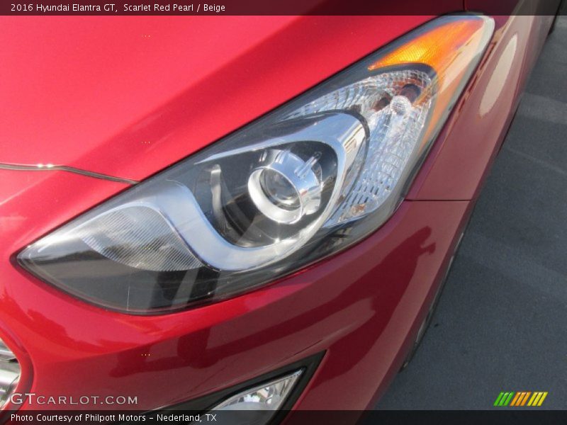 Scarlet Red Pearl / Beige 2016 Hyundai Elantra GT