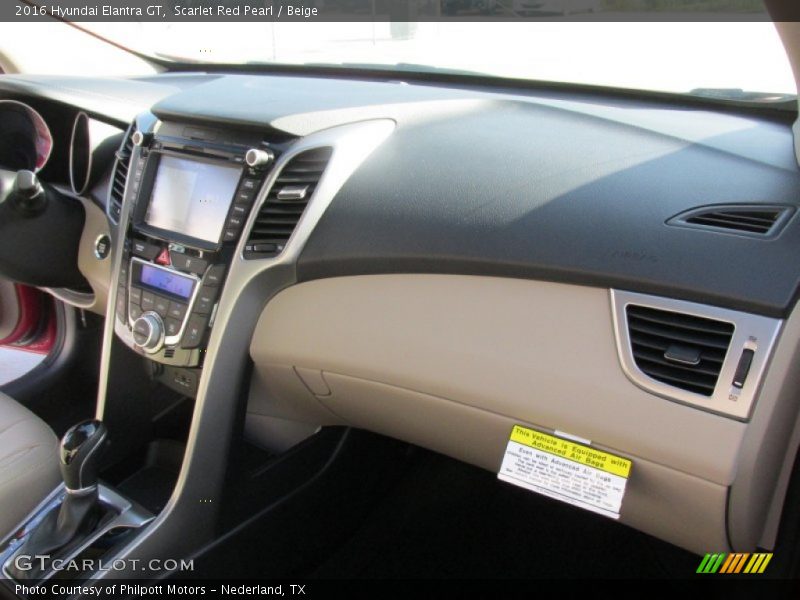 Scarlet Red Pearl / Beige 2016 Hyundai Elantra GT