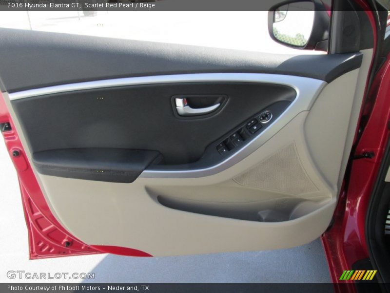 Scarlet Red Pearl / Beige 2016 Hyundai Elantra GT