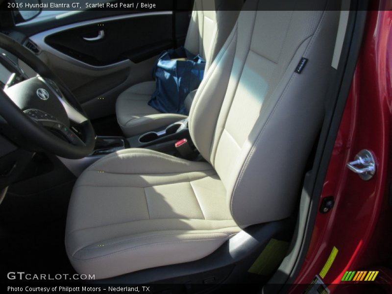 Scarlet Red Pearl / Beige 2016 Hyundai Elantra GT