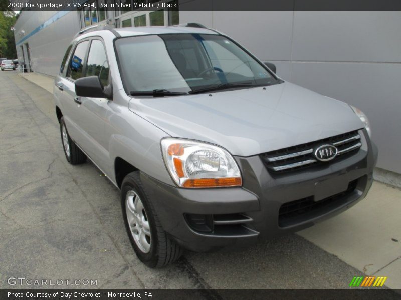Satin Silver Metallic / Black 2008 Kia Sportage LX V6 4x4