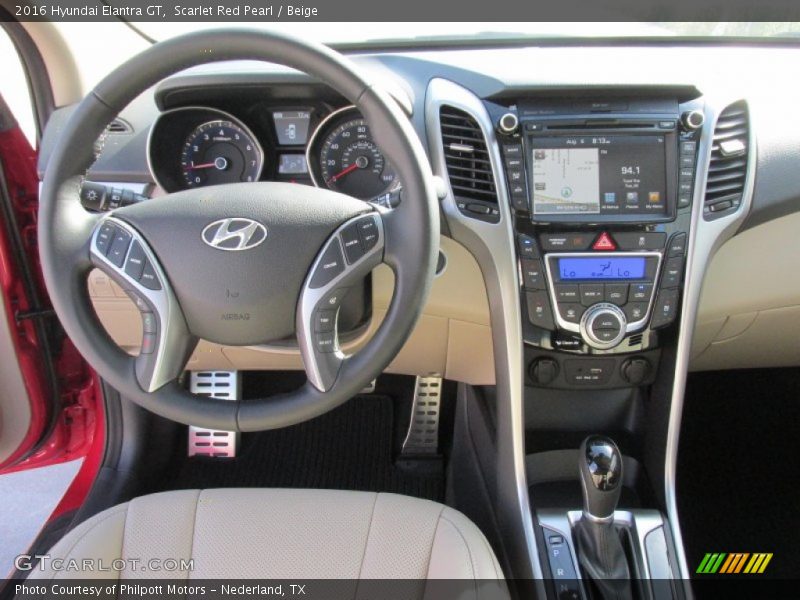 Scarlet Red Pearl / Beige 2016 Hyundai Elantra GT