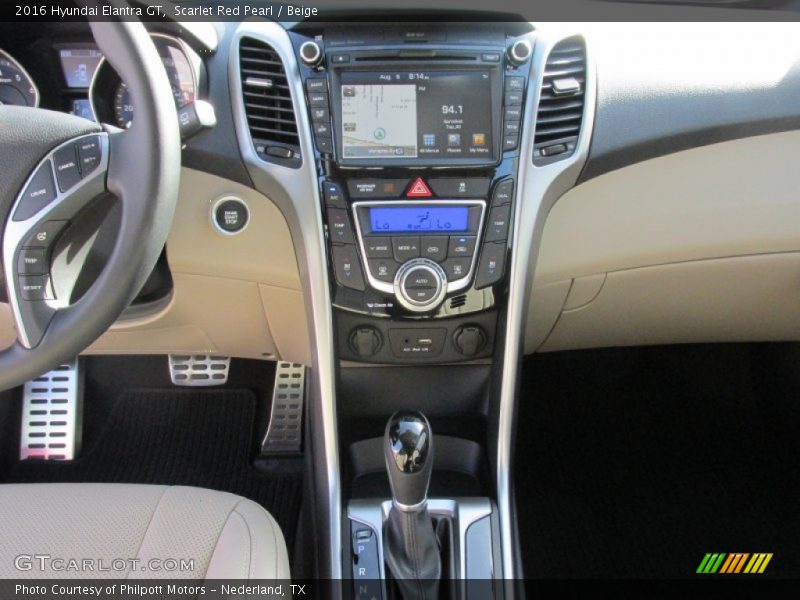 Scarlet Red Pearl / Beige 2016 Hyundai Elantra GT