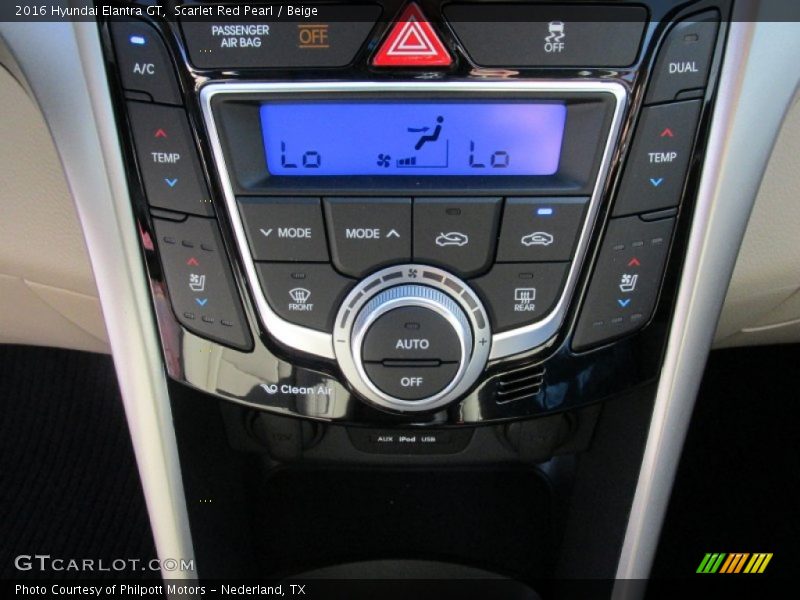 Scarlet Red Pearl / Beige 2016 Hyundai Elantra GT