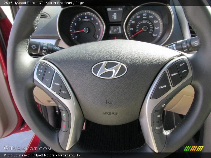 Scarlet Red Pearl / Beige 2016 Hyundai Elantra GT