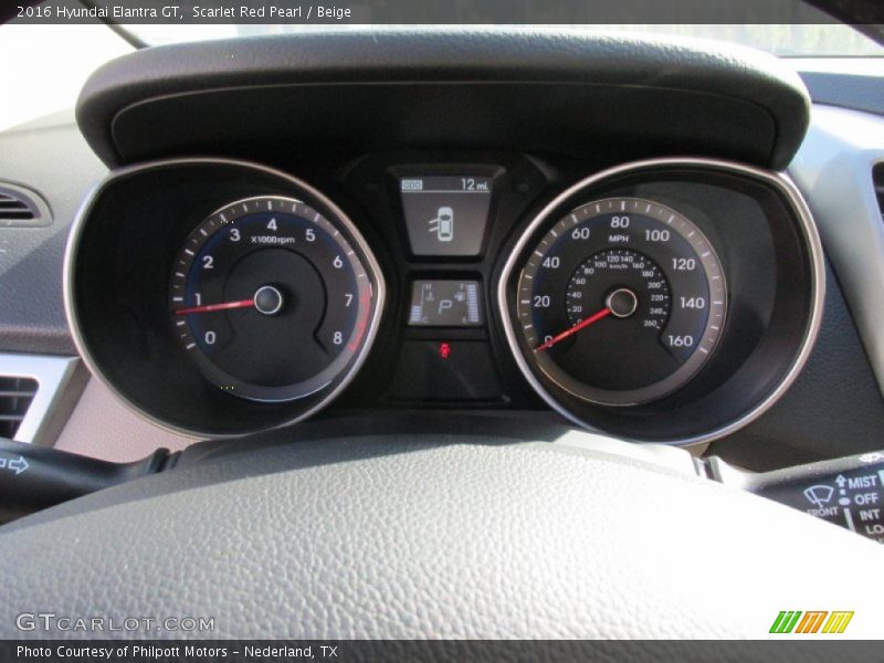 Scarlet Red Pearl / Beige 2016 Hyundai Elantra GT