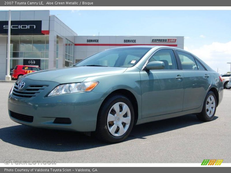 Aloe Green Metallic / Bisque 2007 Toyota Camry LE