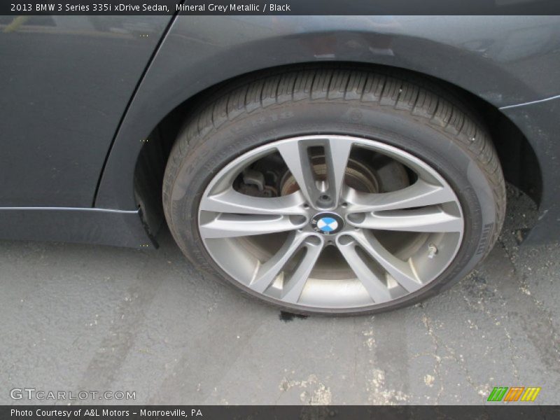 Mineral Grey Metallic / Black 2013 BMW 3 Series 335i xDrive Sedan