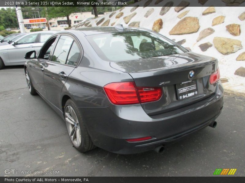 Mineral Grey Metallic / Black 2013 BMW 3 Series 335i xDrive Sedan
