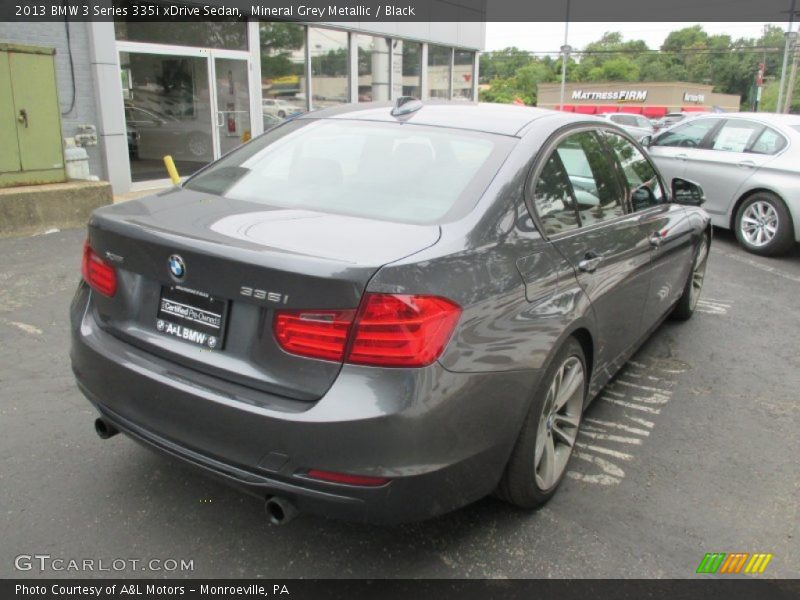 Mineral Grey Metallic / Black 2013 BMW 3 Series 335i xDrive Sedan