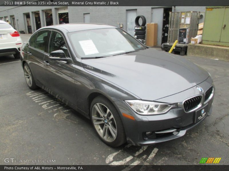 Mineral Grey Metallic / Black 2013 BMW 3 Series 335i xDrive Sedan