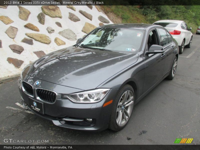Mineral Grey Metallic / Black 2013 BMW 3 Series 335i xDrive Sedan