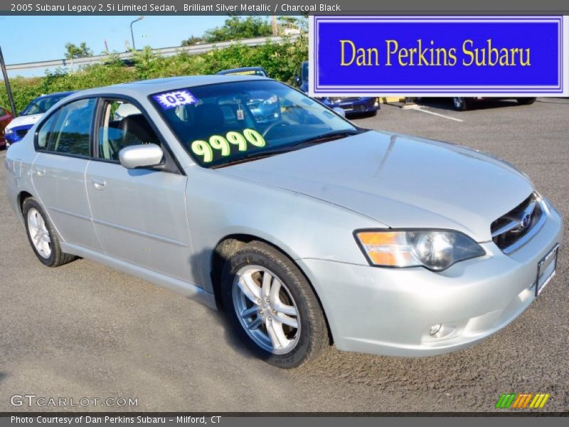 Brilliant Silver Metallic / Charcoal Black 2005 Subaru Legacy 2.5i Limited Sedan