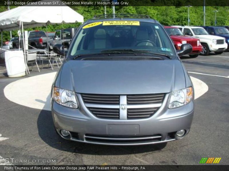 Silver Steel Metallic / Medium Slate Gray 2007 Dodge Grand Caravan SXT