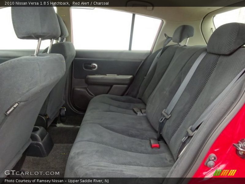 Red Alert / Charcoal 2010 Nissan Versa 1.8 S Hatchback