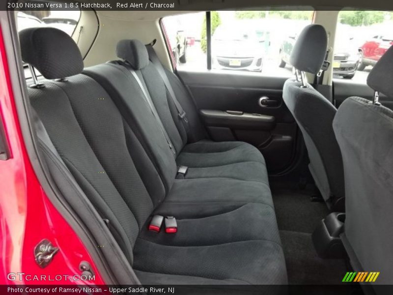 Red Alert / Charcoal 2010 Nissan Versa 1.8 S Hatchback