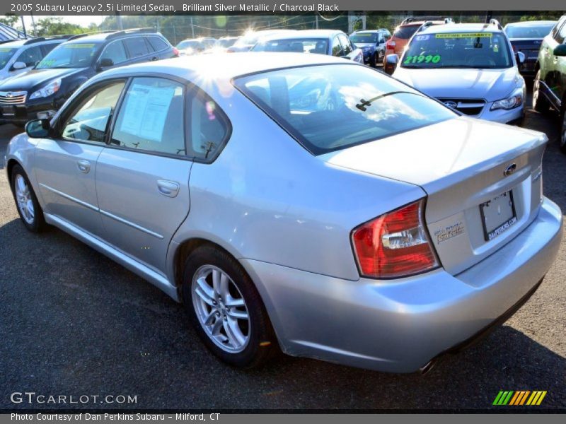 Brilliant Silver Metallic / Charcoal Black 2005 Subaru Legacy 2.5i Limited Sedan