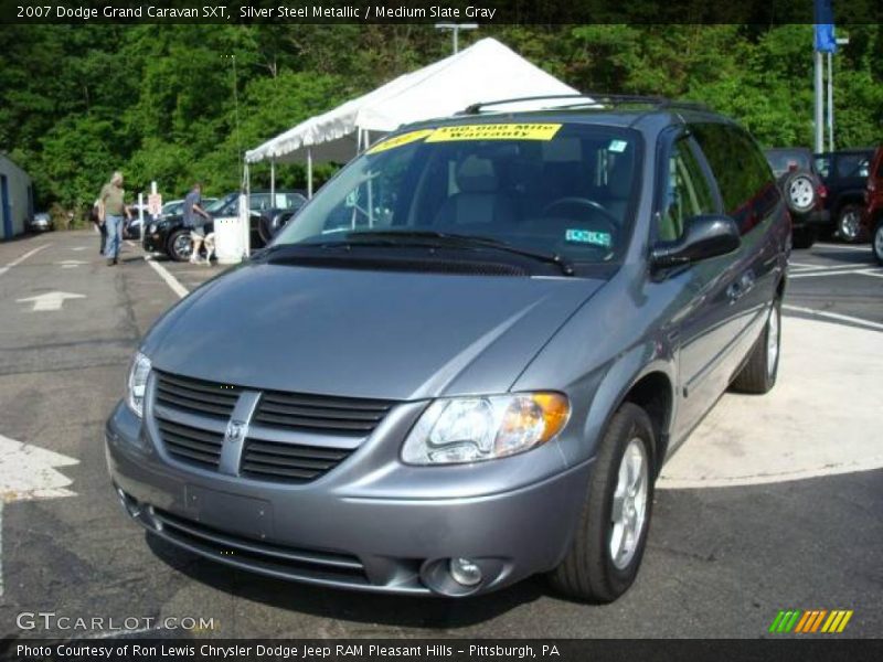 Silver Steel Metallic / Medium Slate Gray 2007 Dodge Grand Caravan SXT