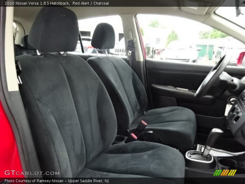 Red Alert / Charcoal 2010 Nissan Versa 1.8 S Hatchback