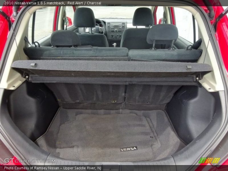 Red Alert / Charcoal 2010 Nissan Versa 1.8 S Hatchback